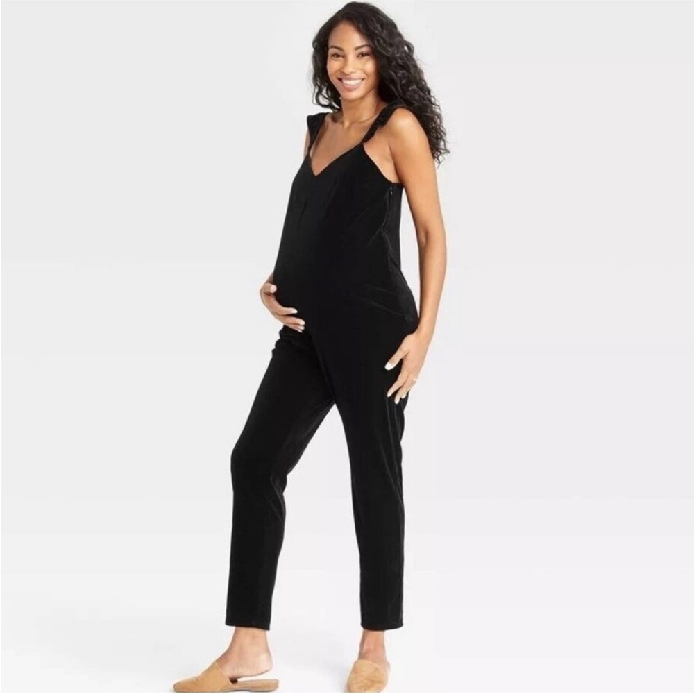 The Nines by Hatch Velvet Jumpsuit